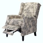 Celia Indigo Wingback Push Back Manual Recliner 9 Celia Indigo Wingback Push Back Manual Recliner