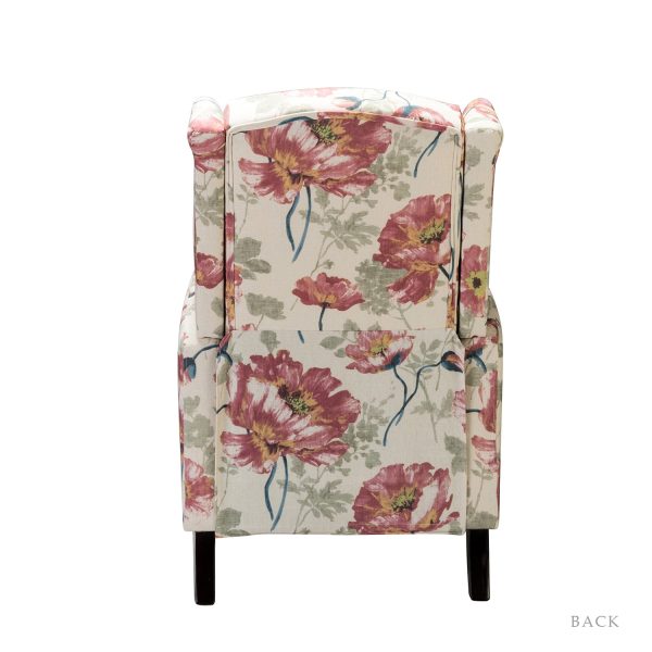 Celia Wingback Push Back Manual Recliner 4