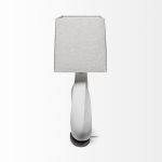 Celtica (26.8"H) White Resin Ring-Shaped Base Table Lamp