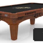 Central Florida University Pool Table with Chardonnay Finish and Tapered Leg