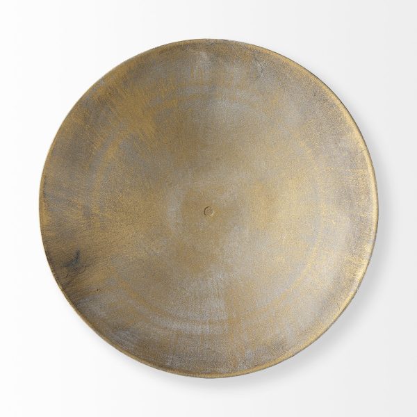 Chadwick II 13L x 13W Gold Metal Webbed Feet Bowl 5