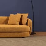 Cognac Boucle L-Shaped Sectional Sofa with Chaise 10 Cognac Boucle L-Shaped Sectional Sofa with Chaise