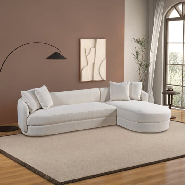 ChandlerCreamBoucleRightSectionalSofa 2