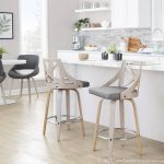 Charlotte 26 Farmhouse Light Grey Swivel Counter Stools (Set of 2) 11 Charlotte 26 Farmhouse Light Grey Swivel Counter Stools (Set of 2)