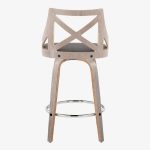 Charlotte 26 Farmhouse Light Grey Swivel Counter Stools (Set of 2) 17 Charlotte 26 Farmhouse Light Grey Swivel Counter Stools (Set of 2)