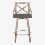 Charlotte 26 Farmhouse Light Grey Swivel Counter Stools (Set of 2) 18 Charlotte 26 Farmhouse Light Grey Swivel Counter Stools (Set of 2)