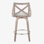 Charlotte 26 Farmhouse Swivel Counter Stools Light Grey (Set of 2) 20 Charlotte 26 Farmhouse Swivel Counter Stools Light Grey (Set of 2)