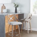Charlotte 26-Inch Light Grey Farmhouse Swivel Counter Stools (Set of 2) 10 Charlotte 26-Inch Light Grey Farmhouse Swivel Counter Stools (Set of 2)