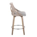 Charlotte 26-Inch Light Grey Farmhouse Swivel Counter Stools (Set of 2) 13 Charlotte 26-Inch Light Grey Farmhouse Swivel Counter Stools (Set of 2)