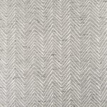 Charlotte 55.0L Gray Herringbone Fabric Seat w/ Antique Nickel Metal Frame Bench