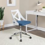 Charlotte Blue Farmhouse Fabric Swivel Office Chair 10 Charlotte Blue Farmhouse Fabric Swivel Office Chair