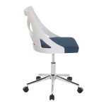 Charlotte Blue Farmhouse Fabric Swivel Office Chair 13 Charlotte Blue Farmhouse Fabric Swivel Office Chair