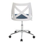 Charlotte Blue Farmhouse Fabric Swivel Office Chair 15 Charlotte Blue Farmhouse Fabric Swivel Office Chair