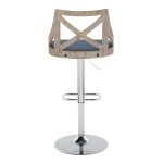 Charlotte Farmhouse Blue Adjustable Swivel Barstools (Set of 2) 15 Charlotte Farmhouse Blue Adjustable Swivel Barstools (Set of 2)