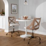 Charlotte Farmhouse Blue Fabric Task Chair