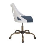 Charlotte Farmhouse Blue Fabric Task Chair