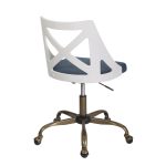 Charlotte Farmhouse Blue Fabric Task Chair