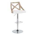 Charlotte Farmhouse Cream Swivel Adjustable Barstools (Set of 2) 13 Charlotte Farmhouse Cream Swivel Adjustable Barstools (Set of 2)