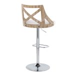 Charlotte Farmhouse Cream Swivel Adjustable Barstools (Set of 2) 15 Charlotte Farmhouse Cream Swivel Adjustable Barstools (Set of 2)