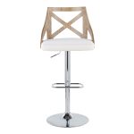 Charlotte Farmhouse Cream Swivel Adjustable Barstools (Set of 2) 17 Charlotte Farmhouse Cream Swivel Adjustable Barstools (Set of 2)