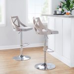 Charlotte Farmhouse Grey Adjustable Swivel Barstools (Set of 2) 11 Charlotte Farmhouse Grey Adjustable Swivel Barstools (Set of 2)