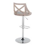 Charlotte Farmhouse Grey Adjustable Swivel Barstools (Set of 2) 15 Charlotte Farmhouse Grey Adjustable Swivel Barstools (Set of 2)