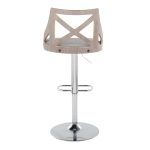 Charlotte Farmhouse Grey Adjustable Swivel Barstools (Set of 2) 16 Charlotte Farmhouse Grey Adjustable Swivel Barstools (Set of 2)