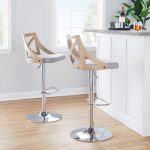 Charlotte Farmhouse Light Grey Adjustable Swivel Barstools (Set of 2) 11 Charlotte Farmhouse Light Grey Adjustable Swivel Barstools (Set of 2)