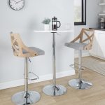 Charlotte Farmhouse Light Grey Adjustable Swivel Barstools (Set of 2) 10 Charlotte Farmhouse Light Grey Adjustable Swivel Barstools (Set of 2)