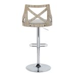 Charlotte Farmhouse Light Grey Adjustable Swivel Barstools (Set of 2) 16 Charlotte Farmhouse Light Grey Adjustable Swivel Barstools (Set of 2)