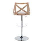 Charlotte Farmhouse White Faux Leather Adjustable Barstools (Set of 2) 17 Charlotte Farmhouse White Faux Leather Adjustable Barstools (Set of 2)