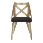 Charlotte Farmhouse White Washed Wood Dining Chairs, Charcoal (Set of 2) 22 Charlotte Farmhouse White Washed Wood Dining Chairs, Charcoal (Set of 2)