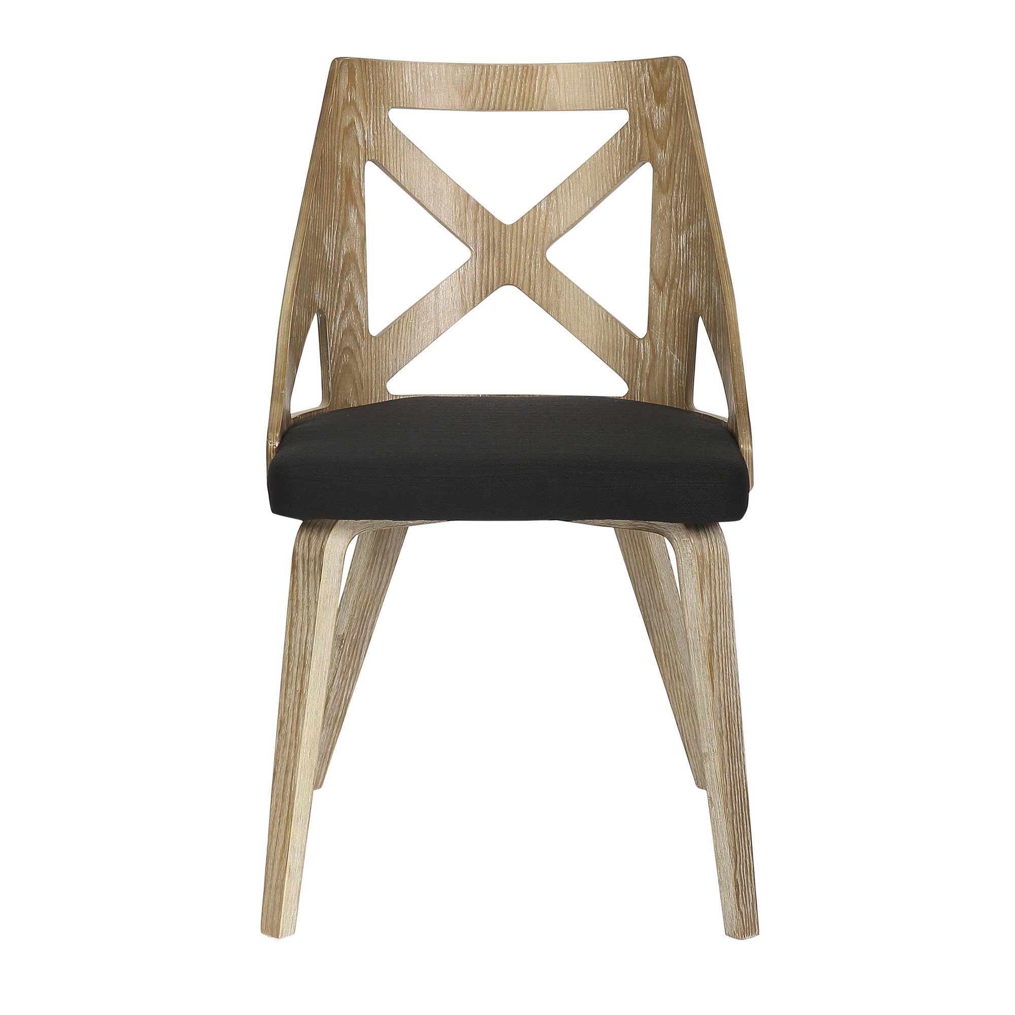 Charlotte Farmhouse White Washed Wood Dining Chairs, Charcoal (Set of 2) 10 Charlotte Farmhouse White Washed Wood Dining Chairs, Charcoal (Set of 2) - Image 10