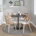 Charlotte Farmhouse White Wood Cream Dining Chairs (Set of 2) 18 Charlotte Farmhouse White Wood Cream Dining Chairs (Set of 2)