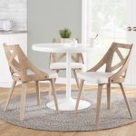 Charlotte Farmhouse White Wood Cream Dining Chairs (Set of 2) 20 Charlotte Farmhouse White Wood Cream Dining Chairs (Set of 2)