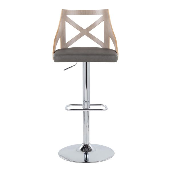 Charlotte Grey Farmhouse Adjustable Barstools Set of 2 7