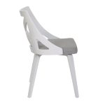 Charlotte White Wood Light Grey Farmhouse Chairs (Set of 2) 17 Charlotte White Wood Light Grey Farmhouse Chairs (Set of 2)