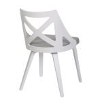 Charlotte White Wood Light Grey Farmhouse Chairs (Set of 2) 18 Charlotte White Wood Light Grey Farmhouse Chairs (Set of 2)