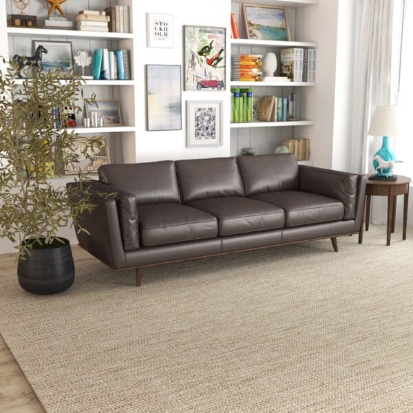 ChaseBrownLeatherSofa 4