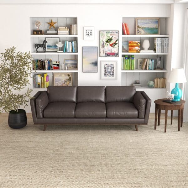 ChaseBrownLeatherSofa 6