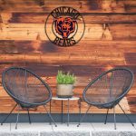 Chicago Bears 24 Inch Wrought Iron Wall Art Decor