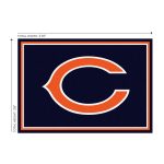 Chicago Bears 3x4 Spirit Rug Officially Licensed NFL