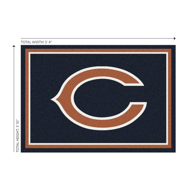 Chicago Bears 4x6 Spirit Area Rug Officially Licensed NFL 1