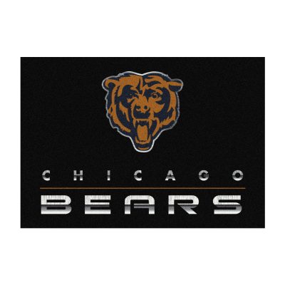 Chicago Bears 6x8 Chrome Area Rug Officially Licensed NFL