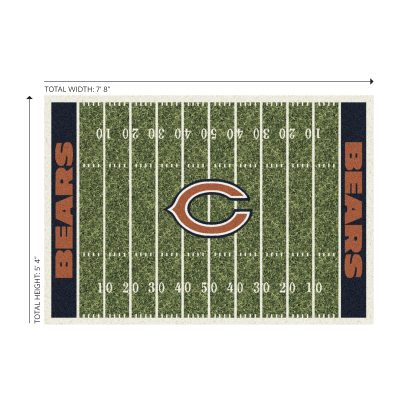 Chicago Bears 6x8 Homefield Football Field Area Rug