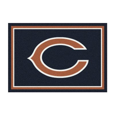 Chicago Bears 6x8 Spirit Area Rug Team Colors Logo Nylon