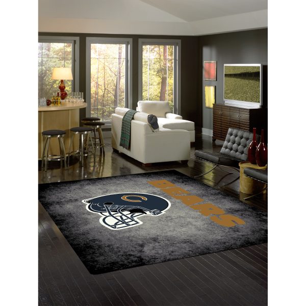 Chicago Bears 8x11 Distressed Area Rug Officially Licensed NFL 1