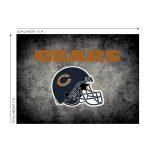 Chicago Bears 8x11 Distressed Area Rug Officially Licensed NFL