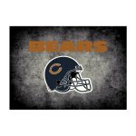 Chicago Bears 8x11 Distressed Area Rug Officially Licensed NFL