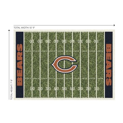 Chicago Bears 8x11 Homefield Premium Nylon Football Field Rug